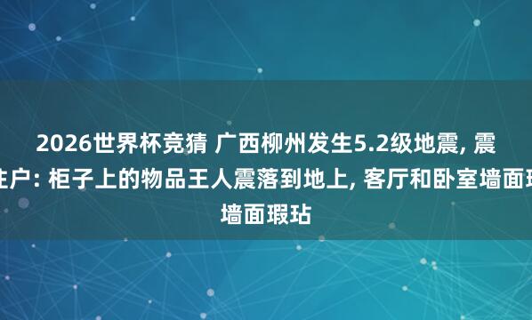 2026世界杯竞猜 广西柳州发生5.2级地震， 震中住户: 柜子上的物品王人震落到地上， 客厅和卧室墙面瑕玷
