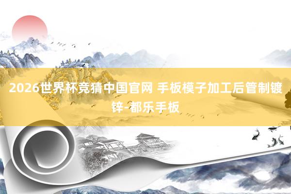 2026世界杯竞猜中国官网 手板模子加工后管制镀锌-都乐手板