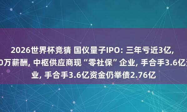 2026世界杯竞猜 国仪量子IPO: 三年亏近3亿, 董监高却狂揽2800万薪酬, 中枢供应商现“零社保”企业, 手合手3.6亿资金仍举债2.76亿