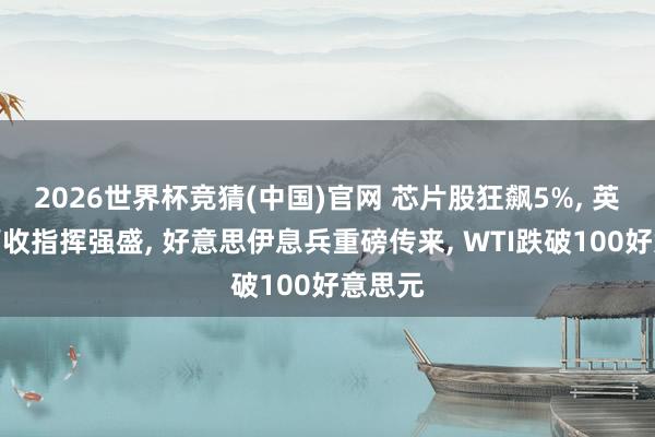 2026世界杯竞猜(中国)官网 芯片股狂飙5%, 英伟达营收指挥强盛, 好意思伊息兵重磅传来, WTI跌破100好意思元