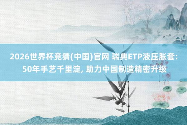 2026世界杯竞猜(中国)官网 瑞典ETP液压胀套: 50年手艺千里淀, 助力中国制造精密升级