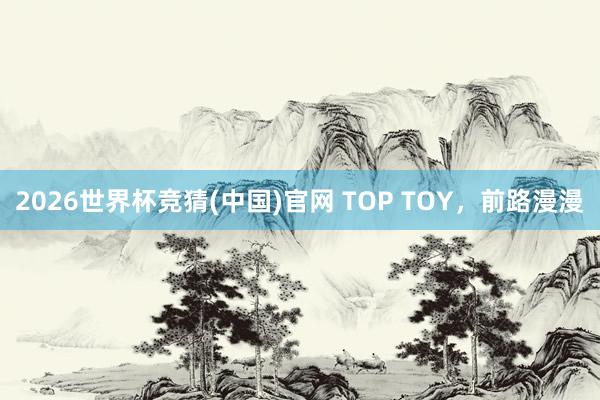 2026世界杯竞猜(中国)官网 TOP TOY，前路漫漫