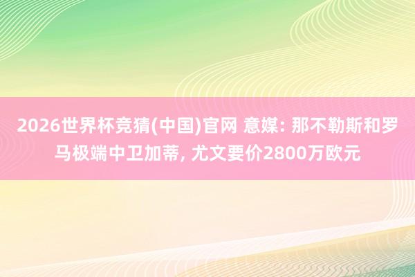2026世界杯竞猜(中国)官网 意媒: 那不勒斯和罗马极端中卫加蒂， 尤文要价2800万欧元