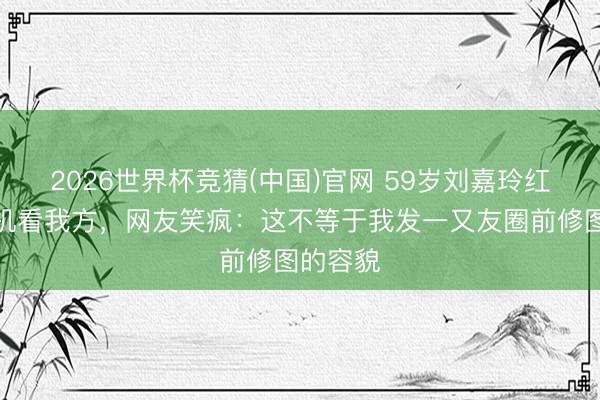 2026世界杯竞猜(中国)官网 59岁刘嘉玲红毯刷手机看我方,网友笑疯:这不等于我发一又友圈前修图的容貌